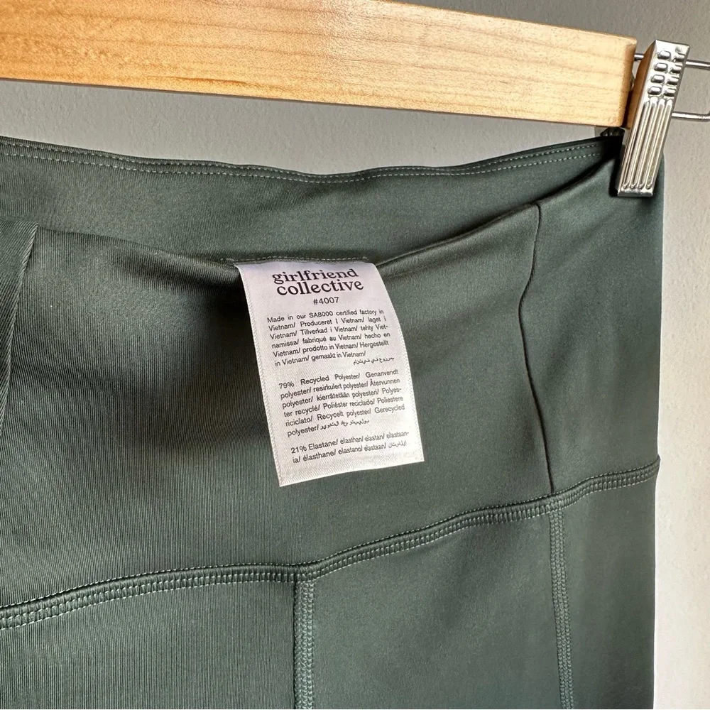 *SOLD* Full Set GirlfriendCollective Compressive High Rise Leggings + Paloma Bra - Picture 8 of 11